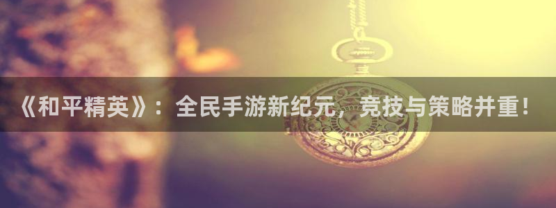 星欧娱乐平台注册：《和平精英》：全民手游新纪元，竞技与策略并